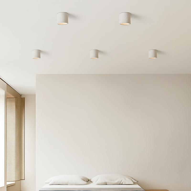 Spot Led Downlight plafonnier monté en Surface wabi-sabi projecteurs ronds couleur terreuse japonais rétro Foco éclairage doux salle