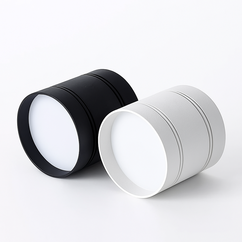 Spot LED à intensité variable 6W9W12W15W20W COB LED plafonniers AC110-220V pas d'ouverture cylindre