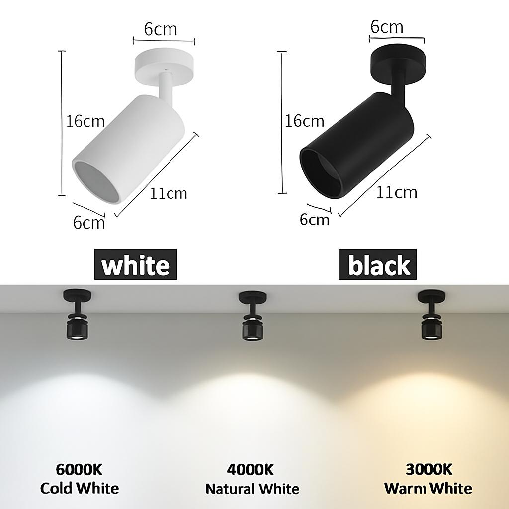Spot lumineux LED à intensité réglable - vue 7 sur 9