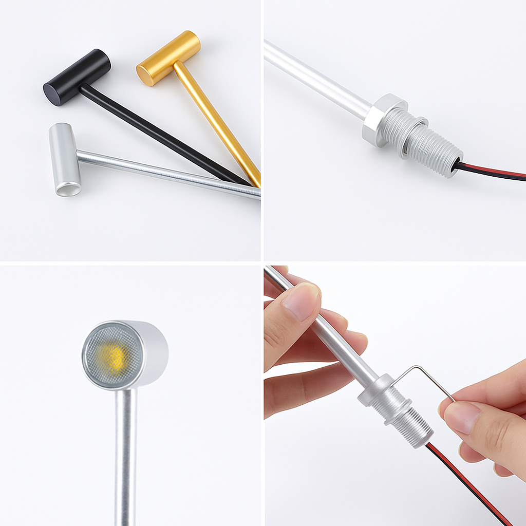 spot lumineux led pour vitrine bijoux réglable - vue 6 sur 5