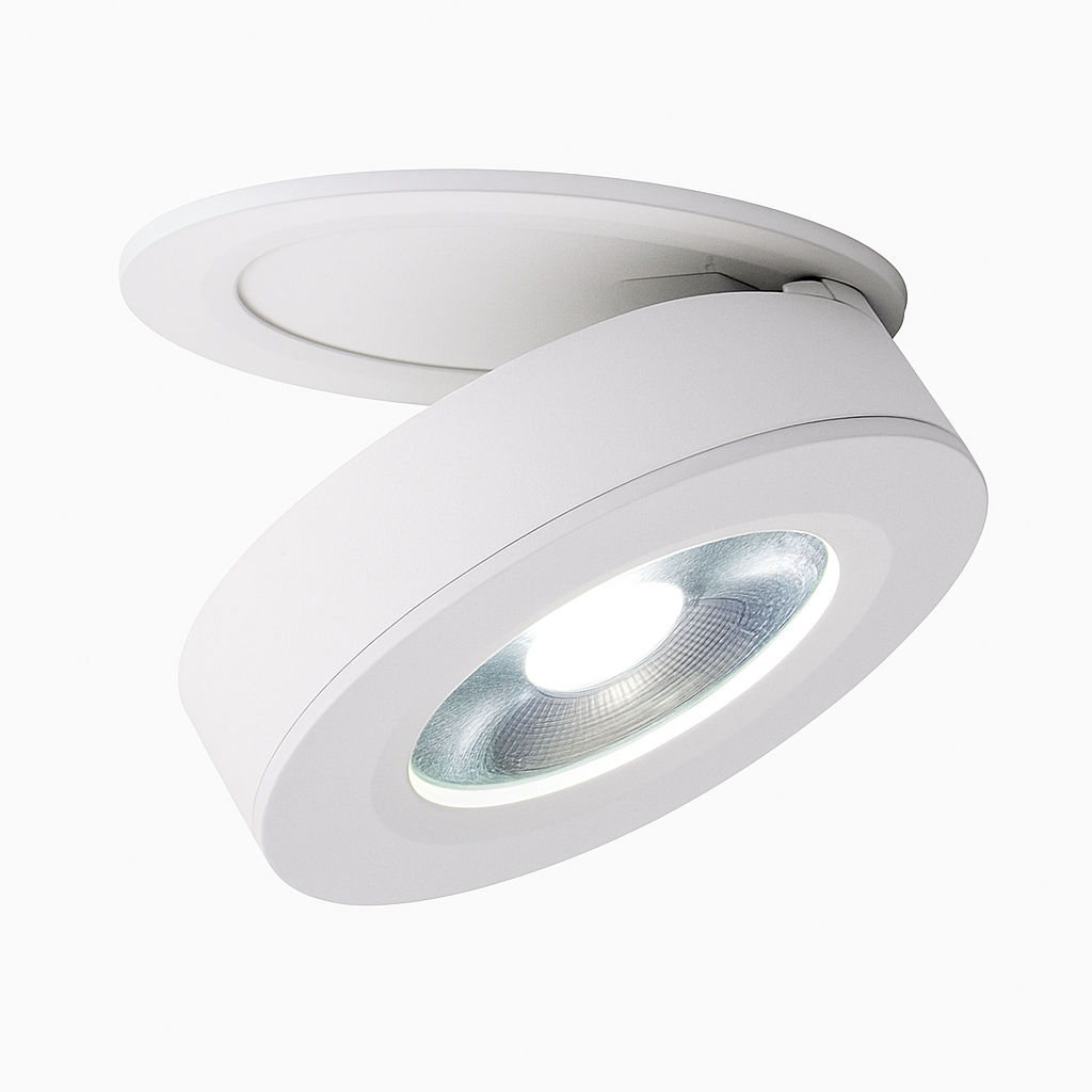 Spot moderne LED rond et orientable Slim - vue 6 sur 7