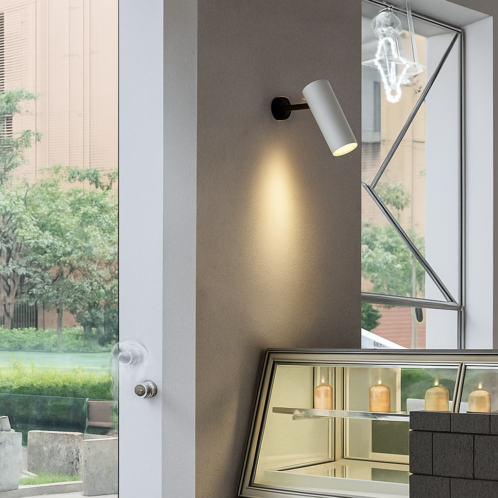 spot rotatif décor industriel pour restaurant et couloir - vue 5 sur 7