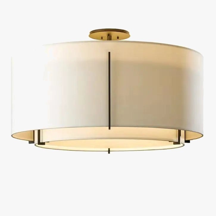 Plafonnier Style chinois LED Simplicité Art Tissu Rond