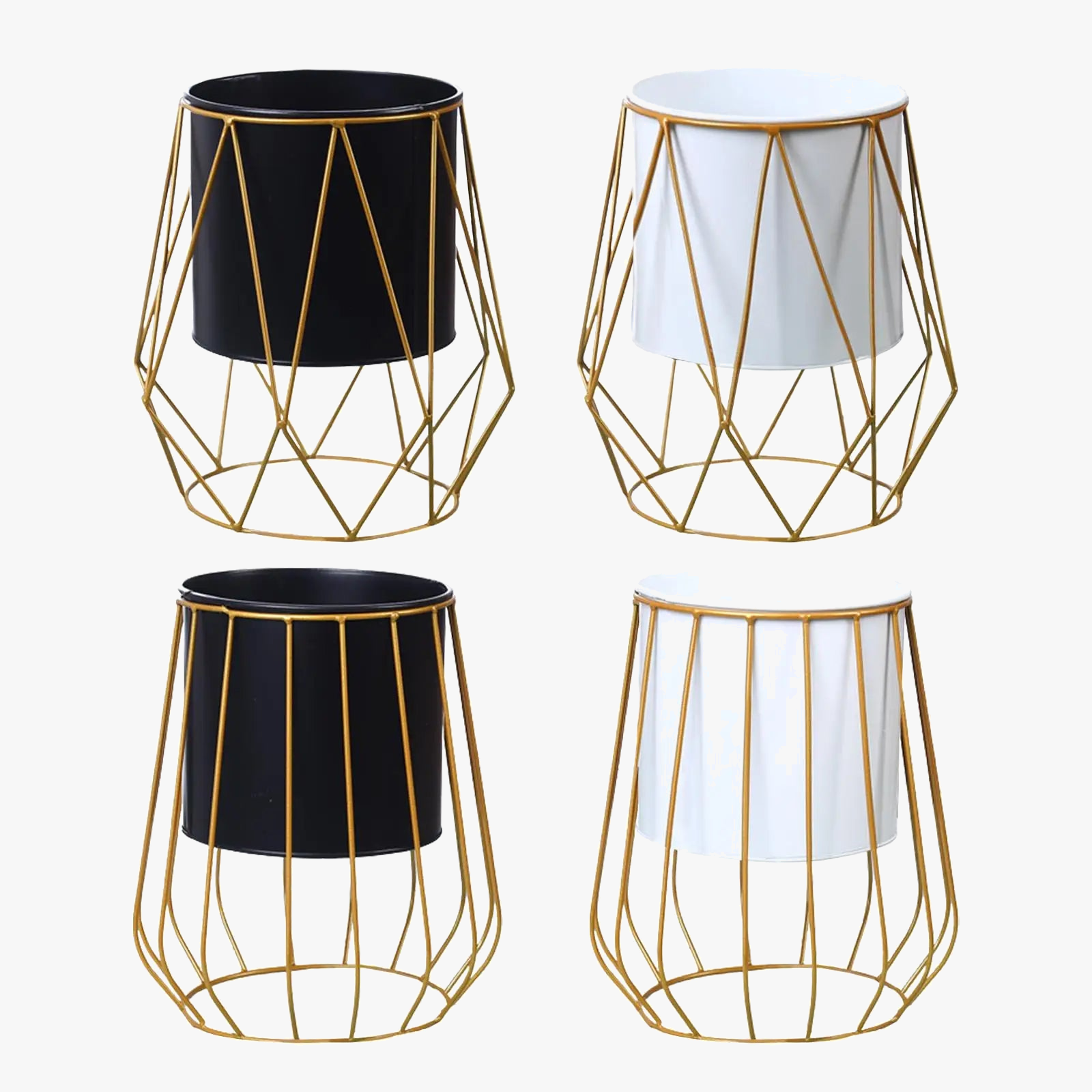 support en métal pour jardinière pot de fleurs vase antirouille