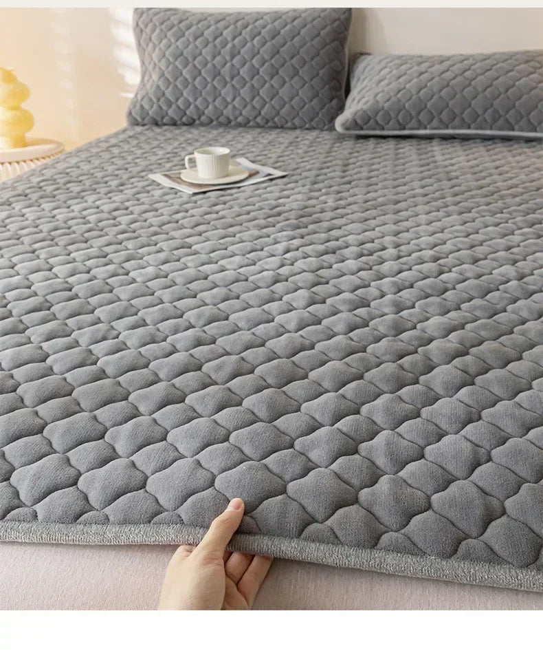surmatelas en velours chaud pour un confort hivernal