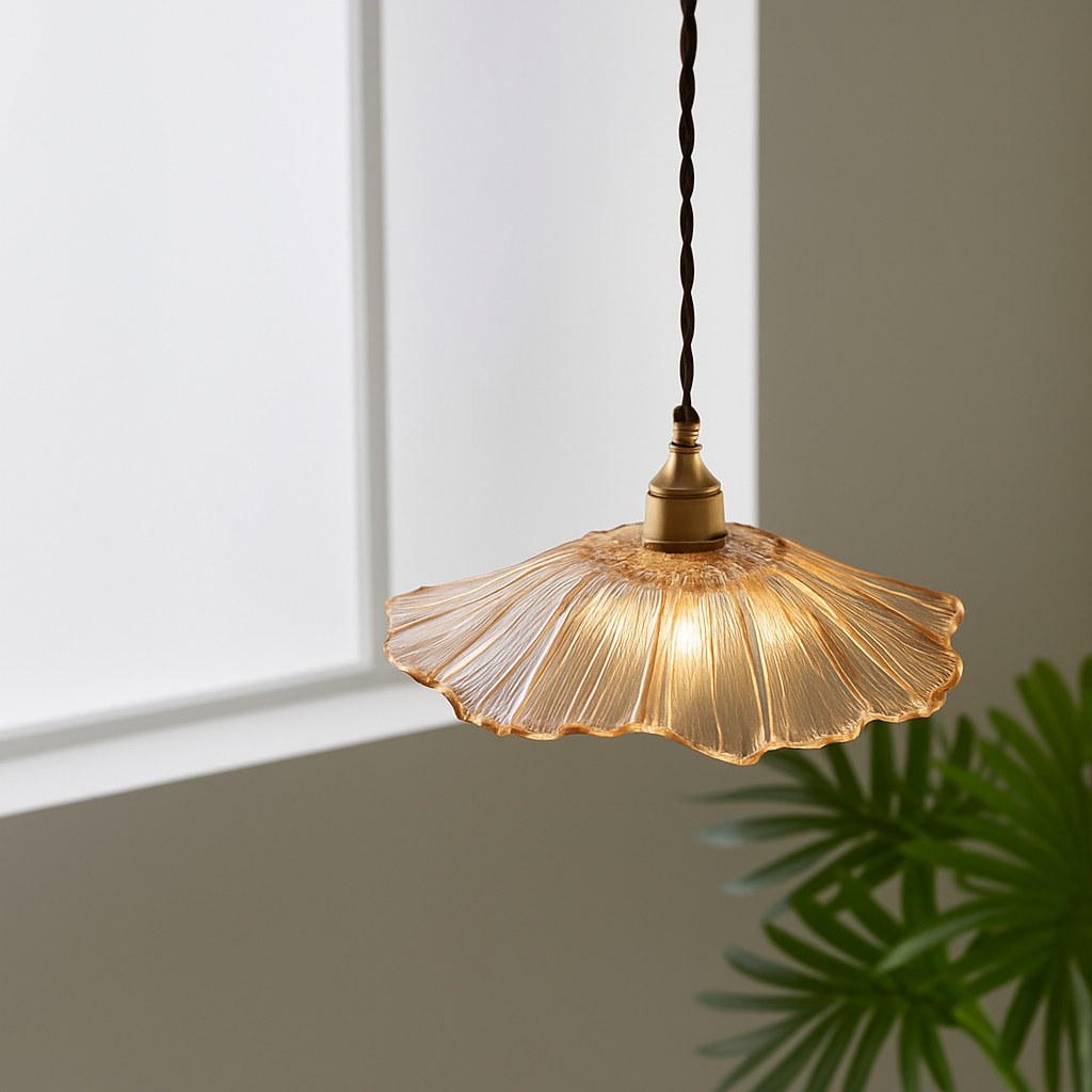 suspension américaine fleur verre pour décoration intérieure - vue 8 sur 12