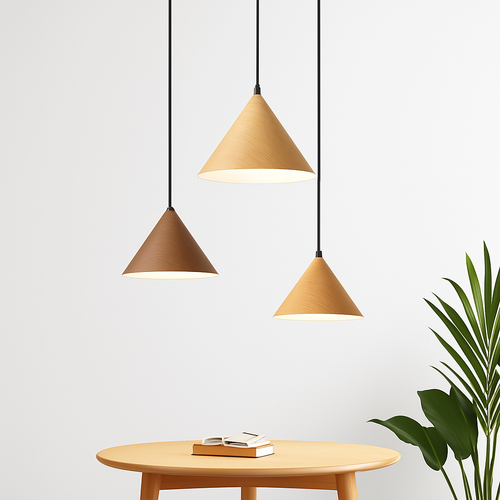 Suspension bois grain simple moderne jap vintage bar