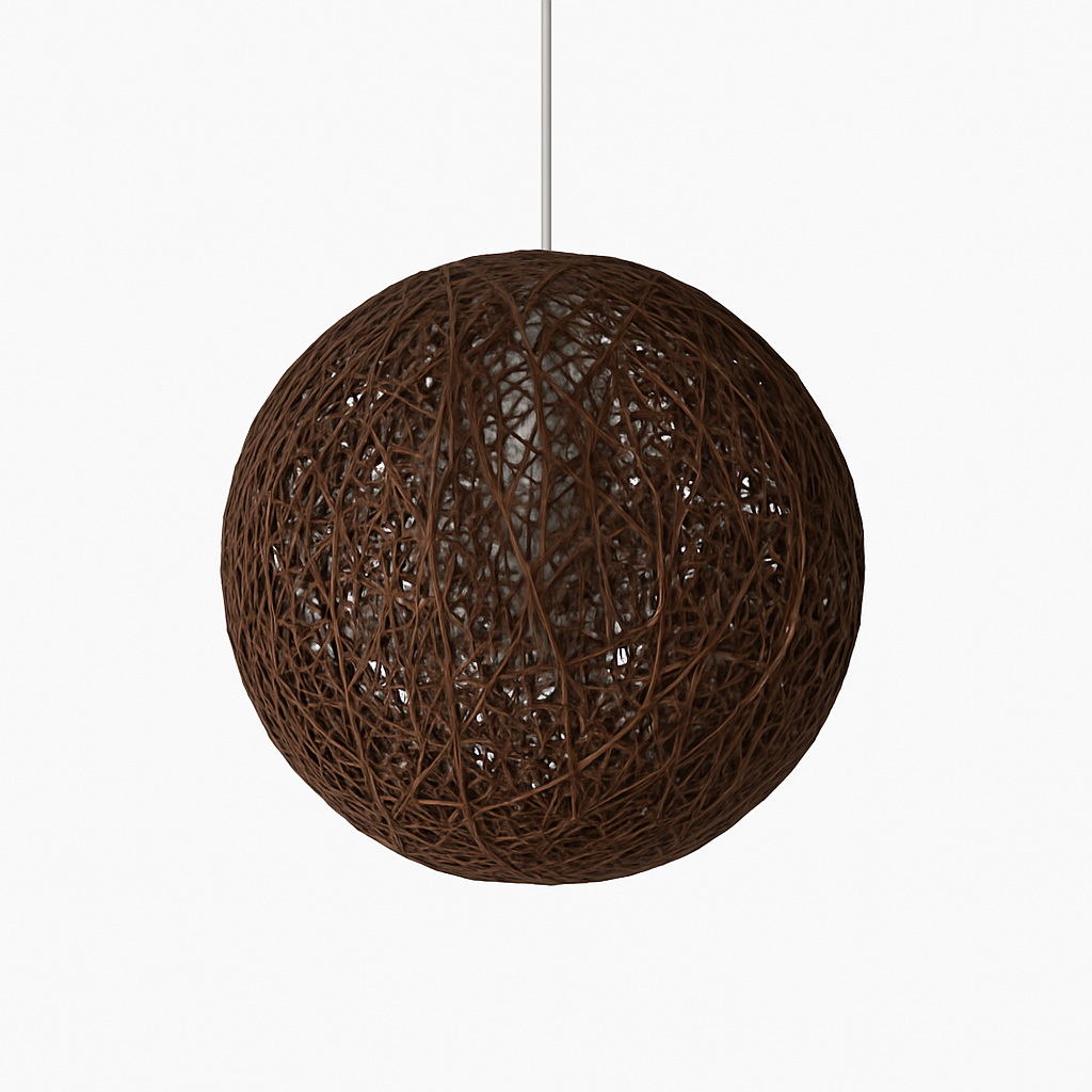 Suspension boule papier Wicker - vue 8 sur 15