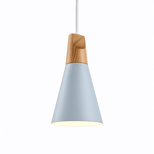 Suspension conique en bois (plusieurs couleurs)