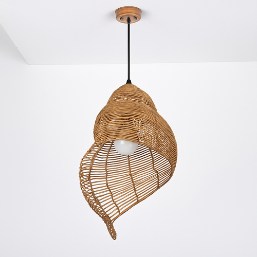 Suspension coquillage spirale en bois Pastoral