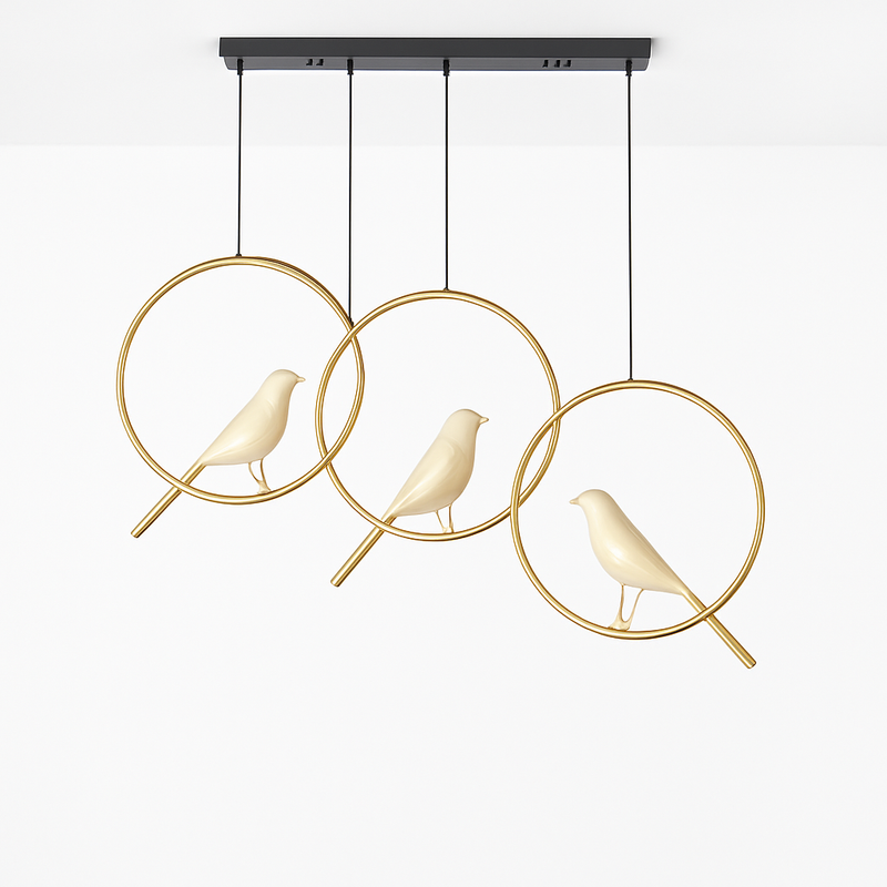 Suspension créatives d'oiseau de pie Applique murale simple salon restaurant étude lampadaire maison LED lustre de plafond de luxe