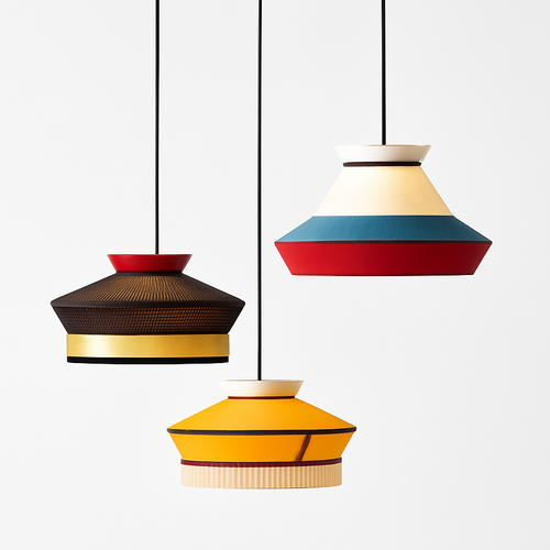 suspension décorative en tissu wabi-sabi minimaliste éclairage intérieur moderne