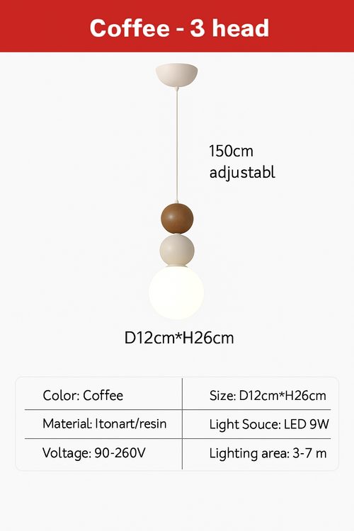 suspension danoise led boule lumineuse pour décoration intérieure