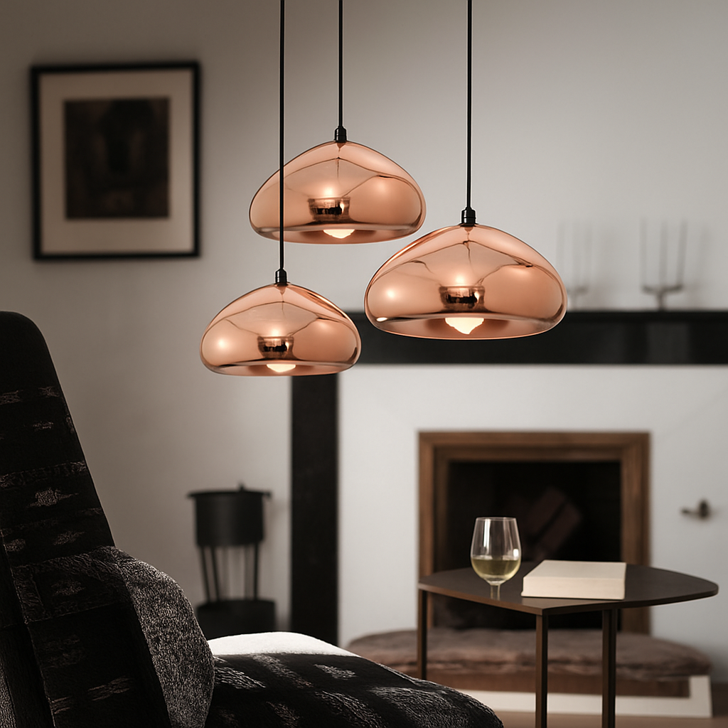 Suspension design chromée de couleur Xoni - vue 3 sur 8