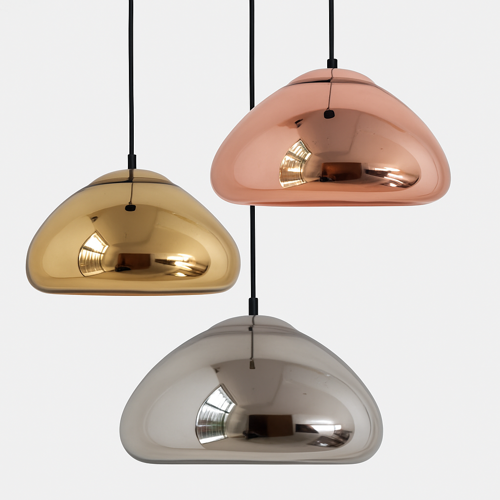 Suspension design chromée de couleur Xoni - vue 8 sur 8