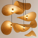 Suspension design en bambou tissé à la main
