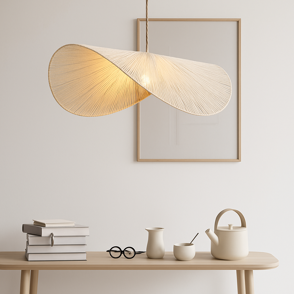 Suspension design en bambou tissé à la main - vue 6 sur 5