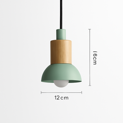 Suspension design en bois et métal de différentes formes Window