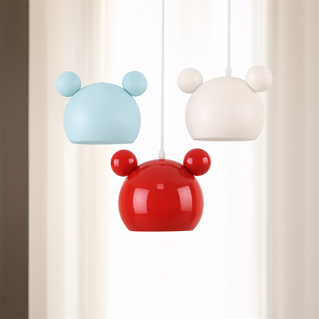 Suspension design en métal LED décor - vue 8 sur 12