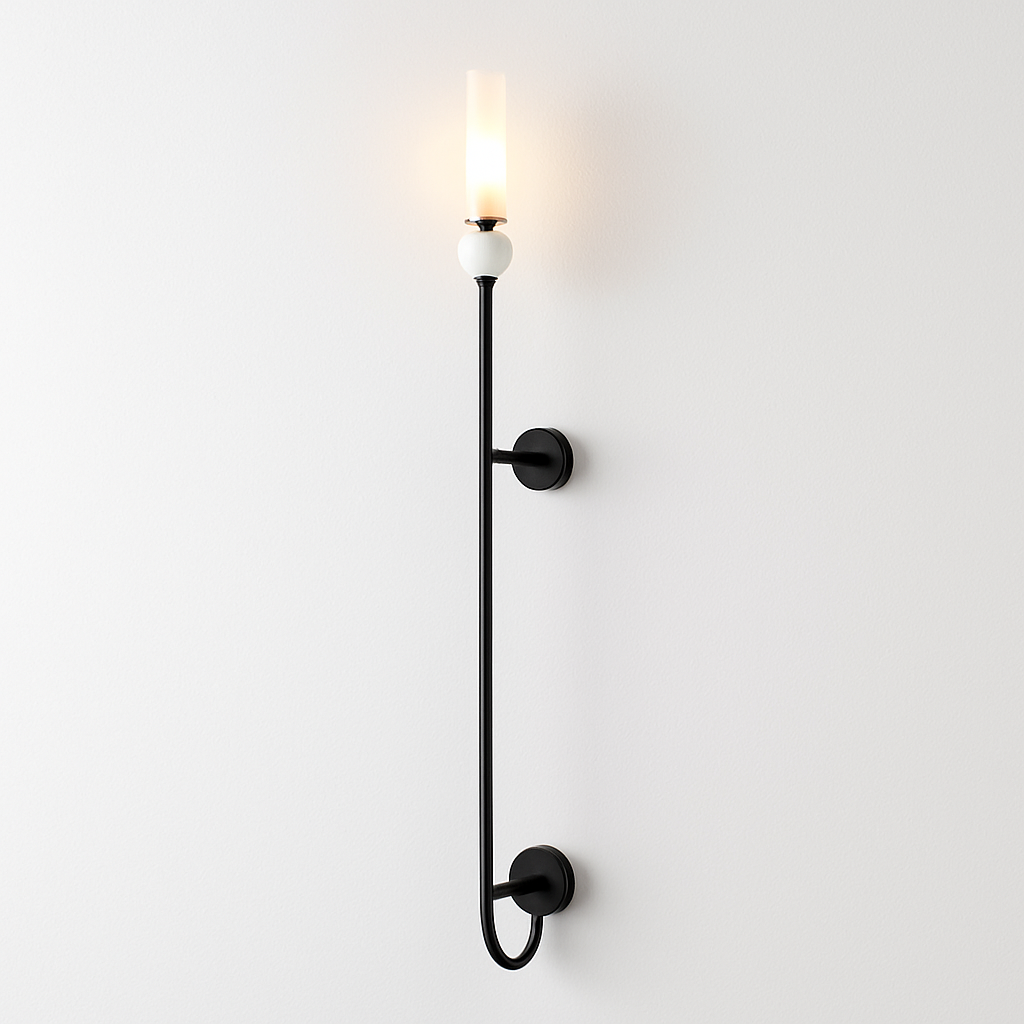 Suspension design en marbre naturel et cuivre cordon réglable