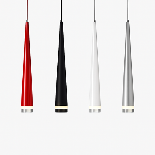 Suspension design LED en forme de cône (plusieurs couleurs)