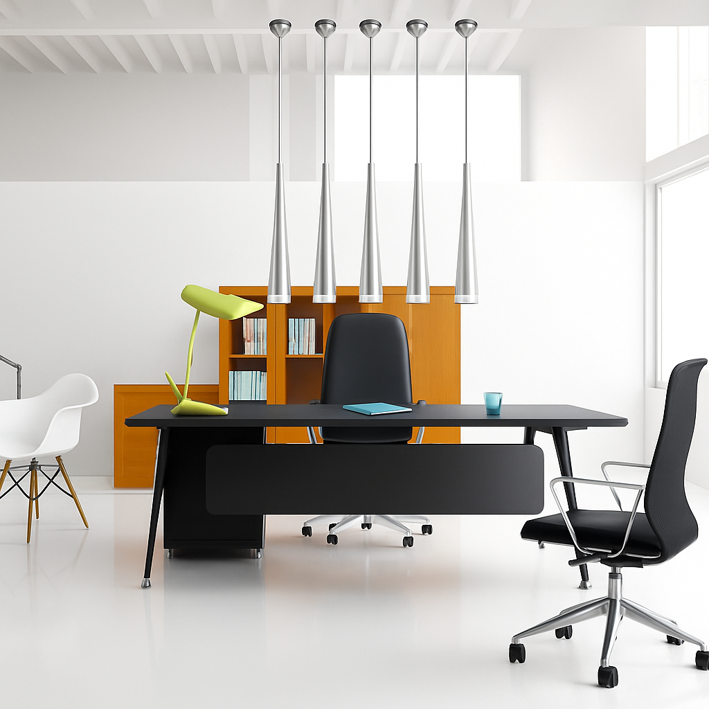Suspension design LED en forme de cône (plusieurs couleurs) - vue 4 sur 6
