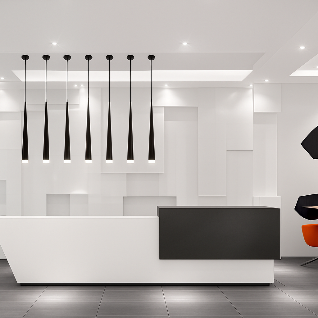 Suspension design LED en forme de cône (plusieurs couleurs) - vue 5 sur 6