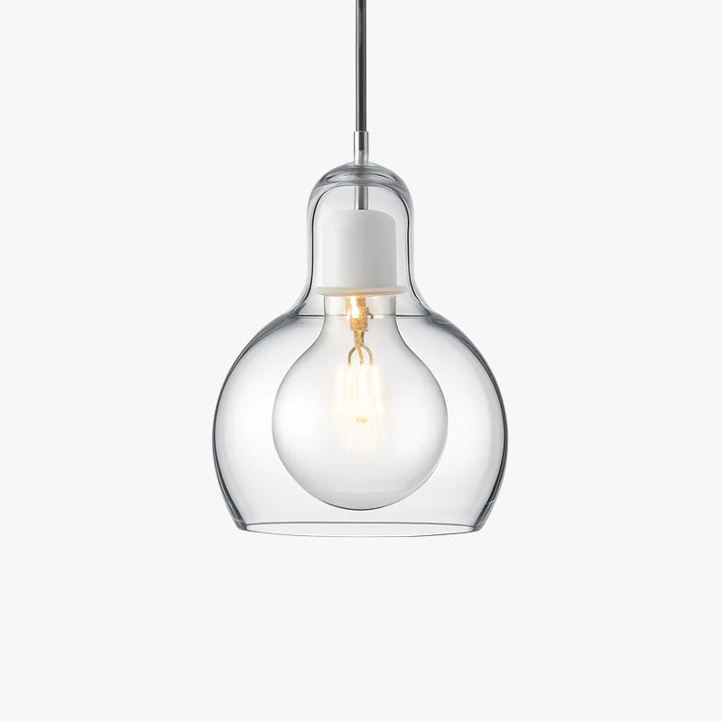 Suspension design LED en verre Loft