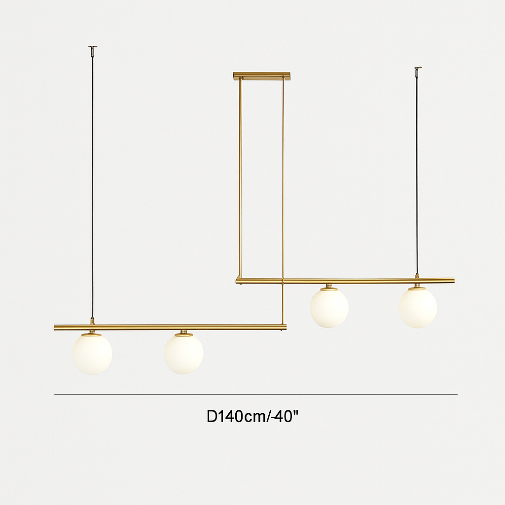 suspension design moderne avec boule de verre élégante - vue 12 sur 16
