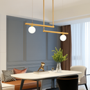 suspension design moderne avec boule de verre élégante