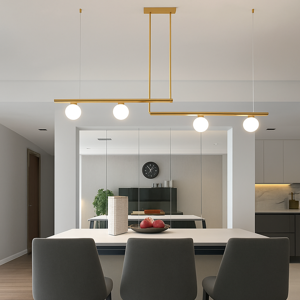 suspension design moderne avec boule de verre élégante - vue 6 sur 16