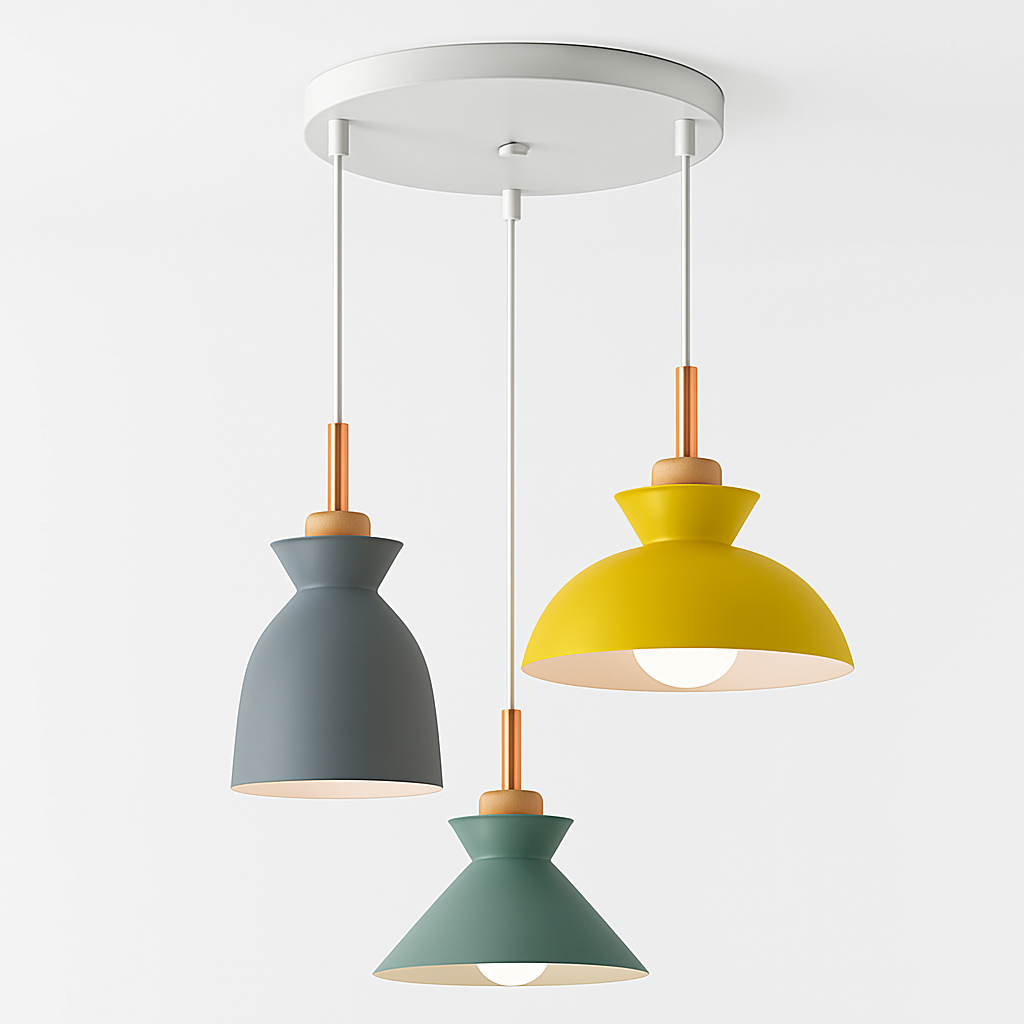 Suspension design moderne à LED de couleur Lampes - vue 13 sur 15