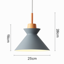 Suspension design moderne à LED de couleur Lampes