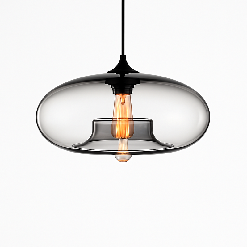 Suspension design ovale en verre Ball