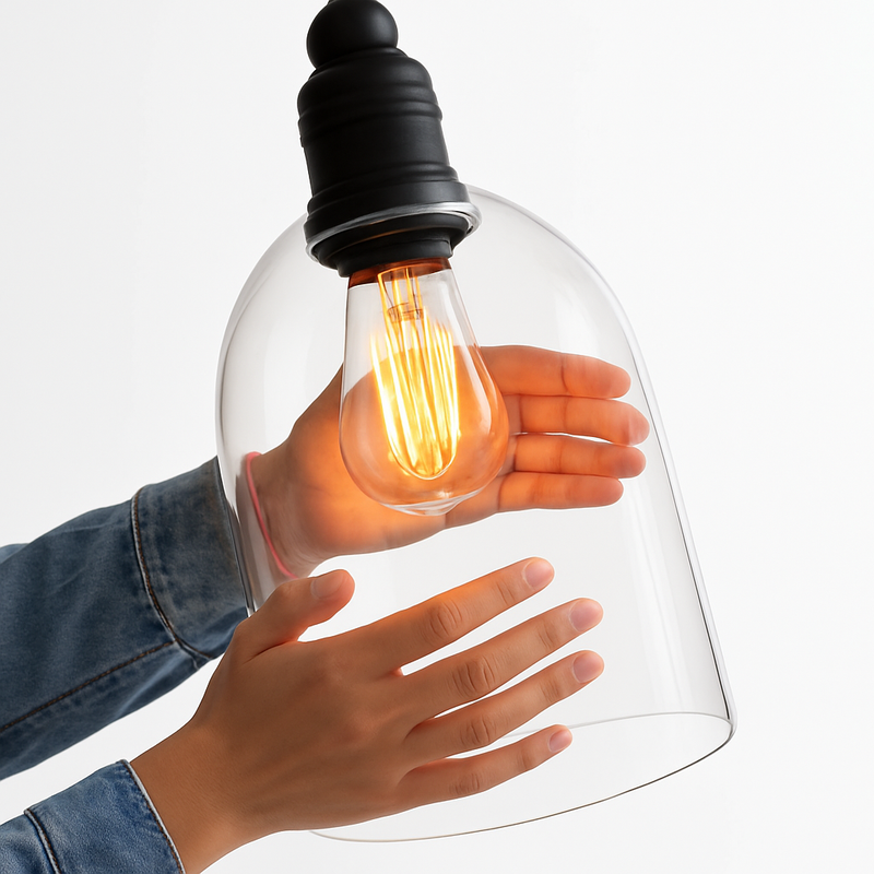 suspension Edison Vintage abat-jour en verre dans rétro Style Loft industriel suspension éclairage Lampara Colgante De Techo