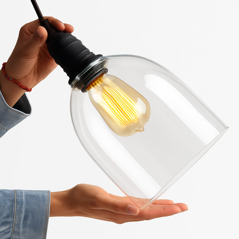 suspension Edison Vintage abat-jour en verre dans rétro Style Loft industriel suspension éclairage Lampara Colgante De Techo