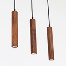 Suspension en bois modernes meubles de salle à manger lampe suspendue restaurant noyer hêtre éclairage intérieur LED décoration de salon
