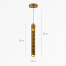 Suspension en cristal moderne à LED