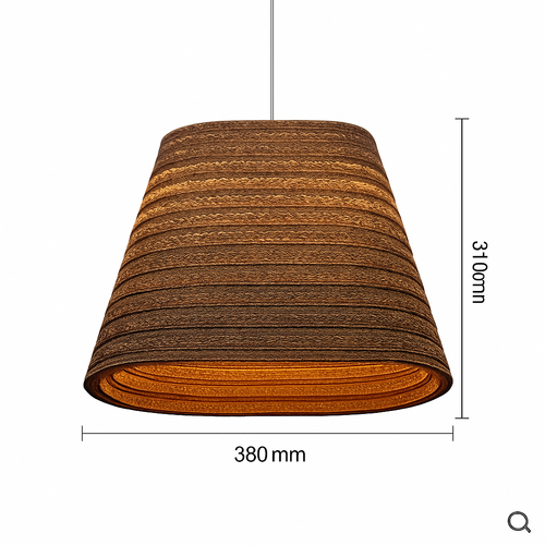Suspension en papier carton (différentes formes)