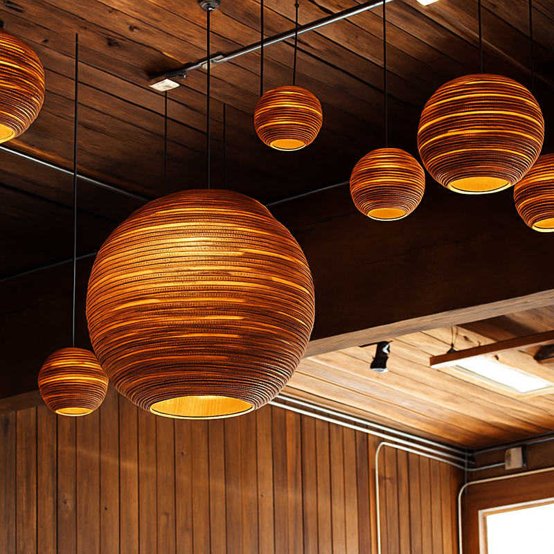 Suspension en papier carton (différentes formes)