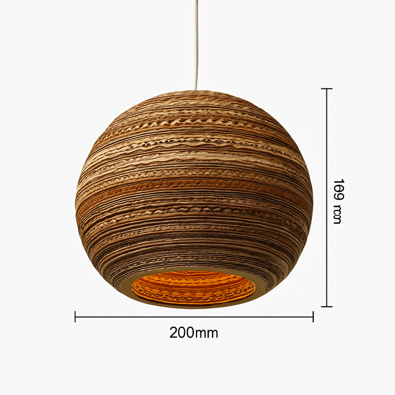 Suspension en papier carton (différentes formes)
