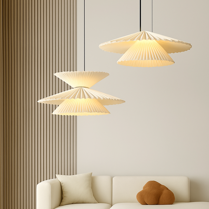 suspension en tissu origami pour décoration intérieure élégante