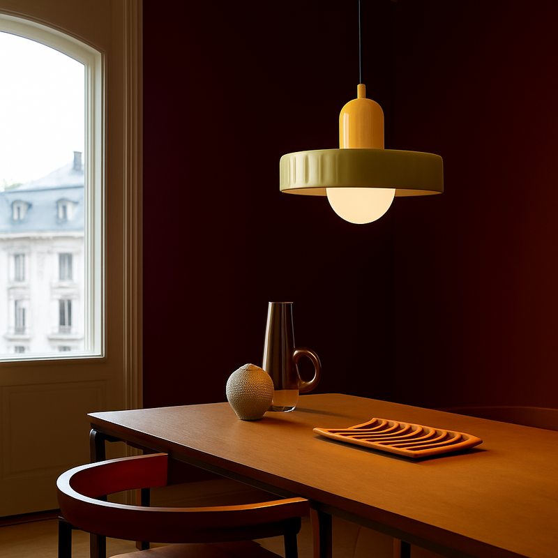 Suspension en verre nordique couleur bonbon