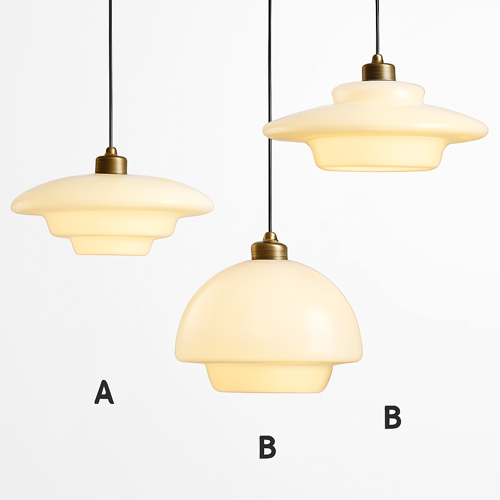 suspension en verre nordique design moderne pour intérieur élégant - vue 5 sur 9