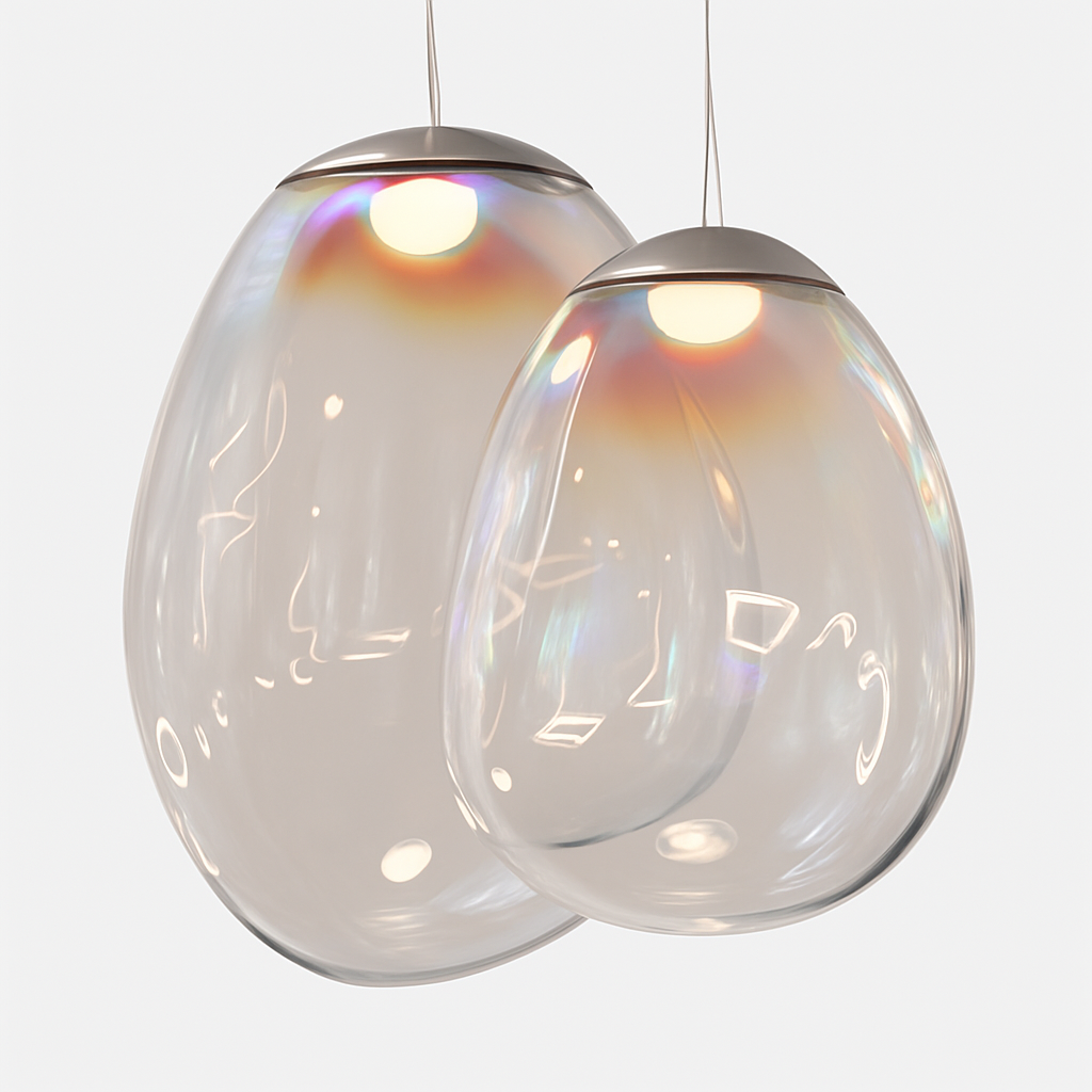 suspension en verre nordique pour décoration intérieure élégante