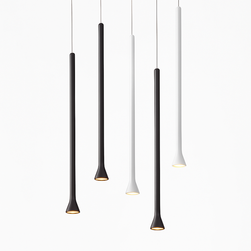 suspension LED Art créatif Long Tube