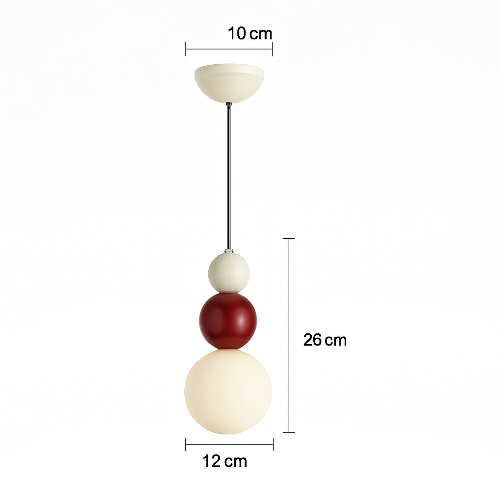 suspension LED design nordique minimaliste forme macaron