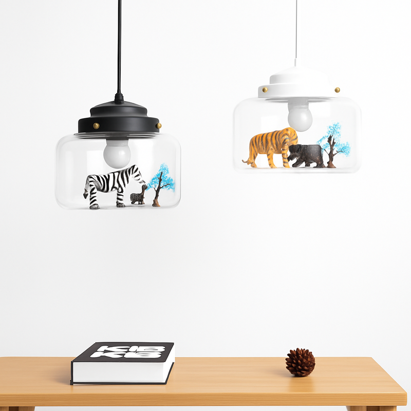 suspension led dessin animé nordique animaux mignons cadeau décoratif