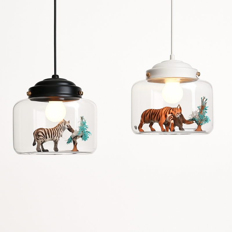 suspension led dessin animé nordique animaux mignons cadeau décoratif