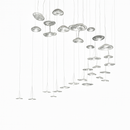 Suspension led en verre design nordic manta